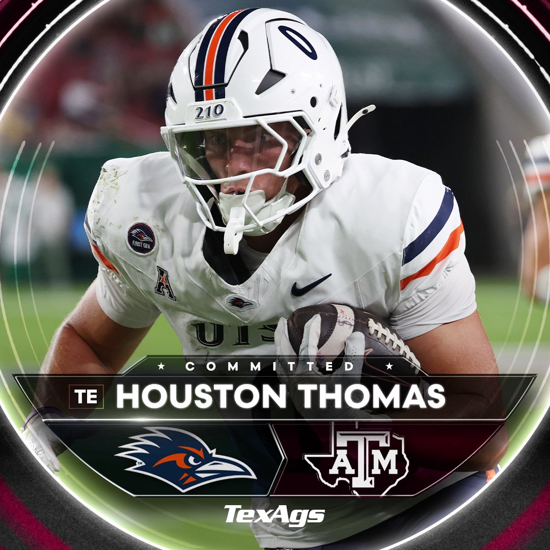 TA_Recruiting's tweet image. First one in the boat 🛥️ 

Welcome (back) to Aggieland, @HoustonThomas16 👍