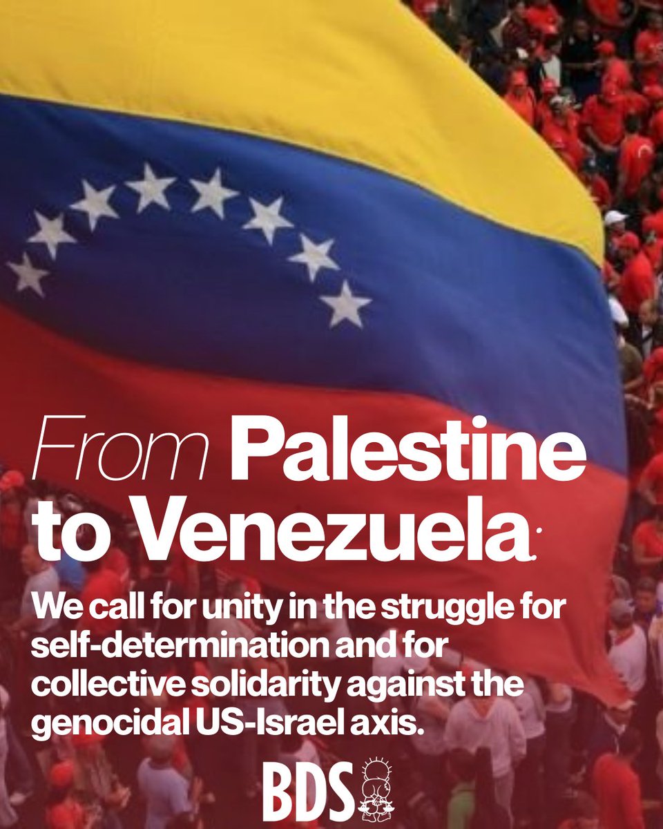 From Palestine to Venezuela: We call for unity in the struggle for self-determination and for collective solidarity against the genocidal US-Israel axis.

Read our full statement: loom.ly/0PcQonE