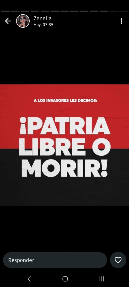 El pueblo de #Venezuela ni se vende ni se rinde a los invasores les decimos PATRIA LIBRE O MORIR .