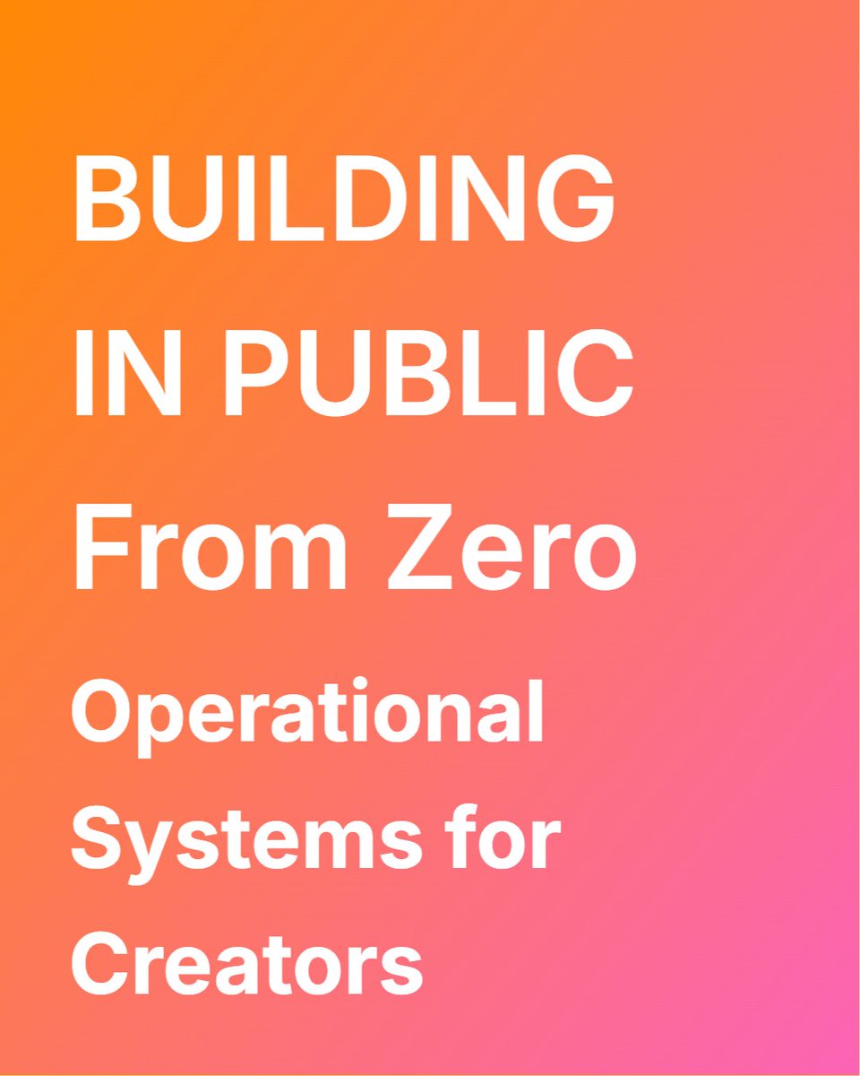 CreateContextSt's tweet photo. Building in public:

Starting this account from zero to talk about operational systems for creators.

If you're interested in:
• AI as infrastructure (not replacement)
• Custom workflows vs generic platforms
• Shipping without burnout

Follow along. Let's build together. https://t.co/2Ksnzq6KAZ