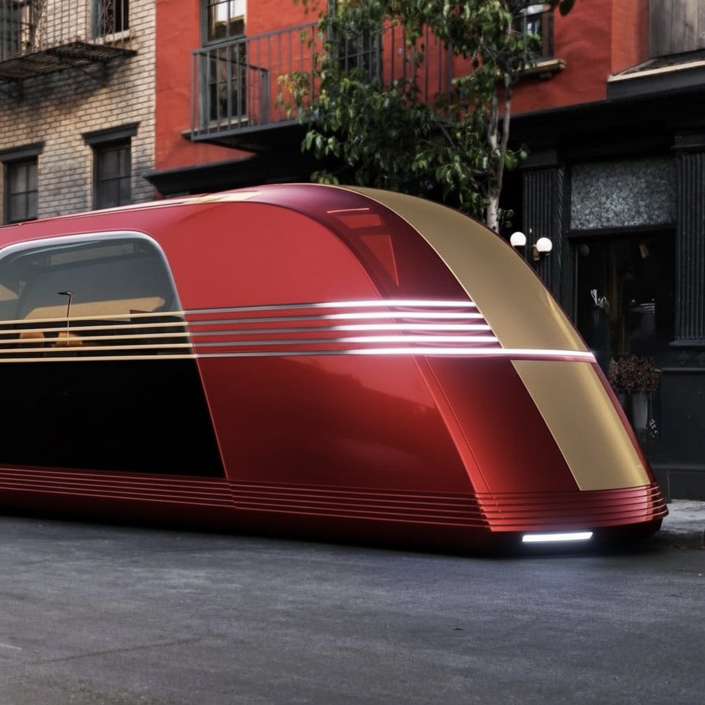 TeslaKing420's tweet image. If Iron Man owned a Tesla Robovan.