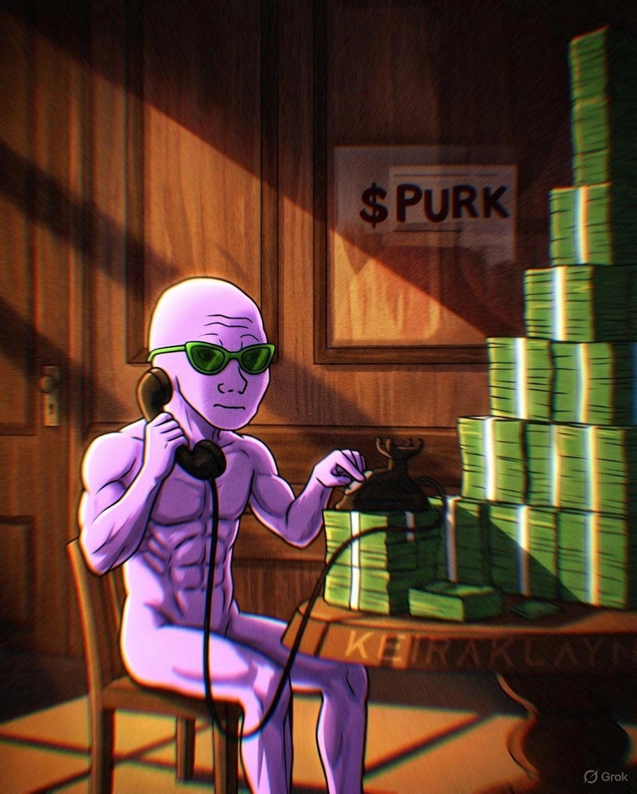 <a href="/DiligentDenizen/">Diligent Denizen 🇺🇸</a> Get on board with Purple Wojak before we are the next bluechip.
$PURK
moontok.io/coins/purple-w…

BBG3vpXVCm2uPBD7LUr7yfP9XUXVNJRHMtiMG7q4pump