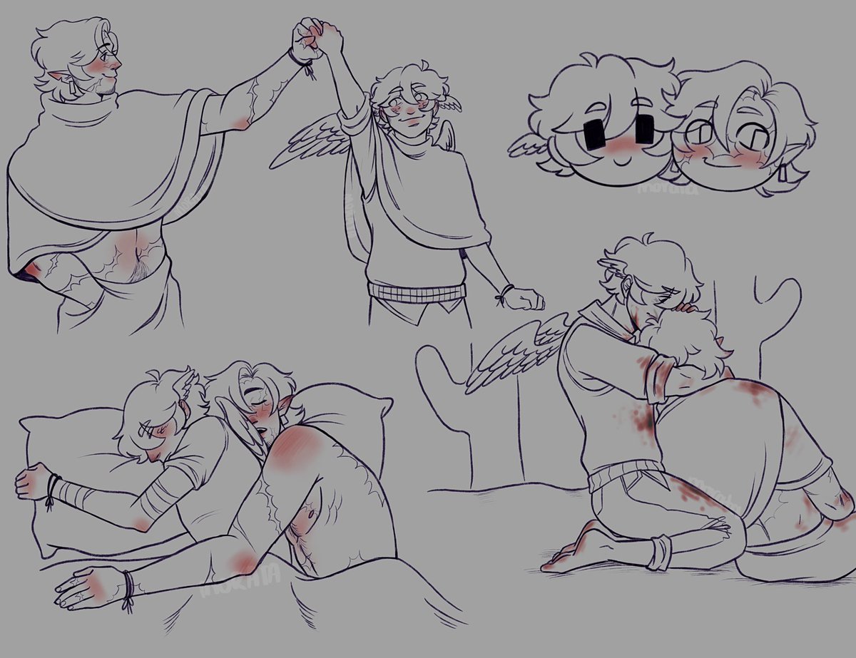 morata_art's tweet image. Desert duo doodles 🏜️ 

#desertduo #scarian #trafficshipping