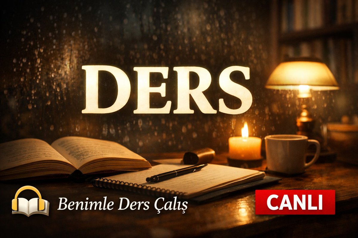 📚 Sessizce ders çalışıyoruz.
Yağmur &amp; piyano eşliğinde canlı yayındayız.

📚 Quiet study session with rain &amp; piano.
Live now.

Benimle Ders Çalış – Yağmur Sesi ile Odaklan | CANLI youtube.com/live/u5cXdZXRz…