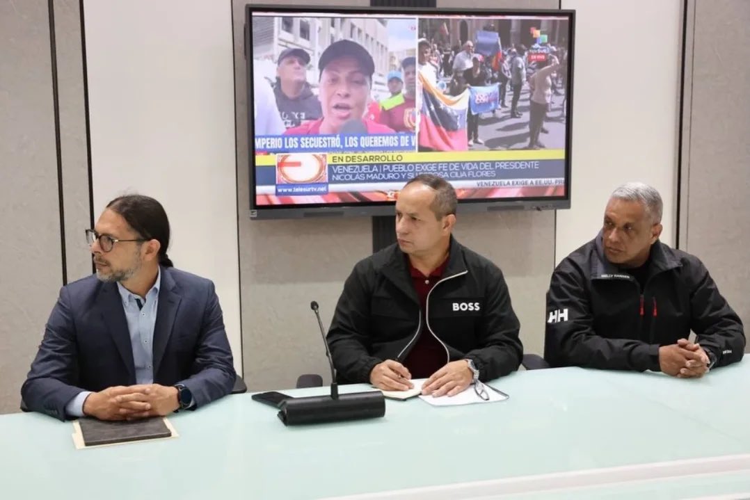 ConflictsW's tweet image. Delcy Rodriguez who appears to have taken leadership in Venezuela,  convened the national defence council earlier today in Caracas. 
Diosdado Cabello, Vladimir Padrino, Jorge Rodriguez and Domingo Hernandez Larez were all in attendance 
#Venezuela