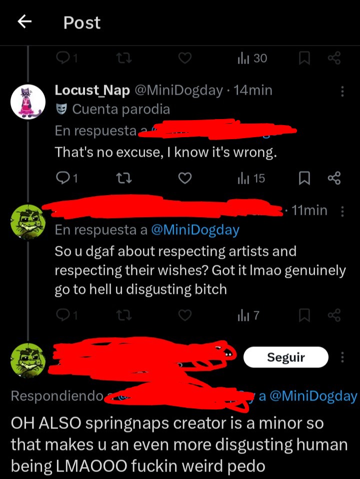 MiniDogday's tweet image. I'm not trying to point fingers, but this crap bothered me. Pedophile? Seriously? I don't think I need to explain that this isn't pedophilia; it would be if I were making Paulo porn, but I'm making HIS CHARACTER AN ADULT