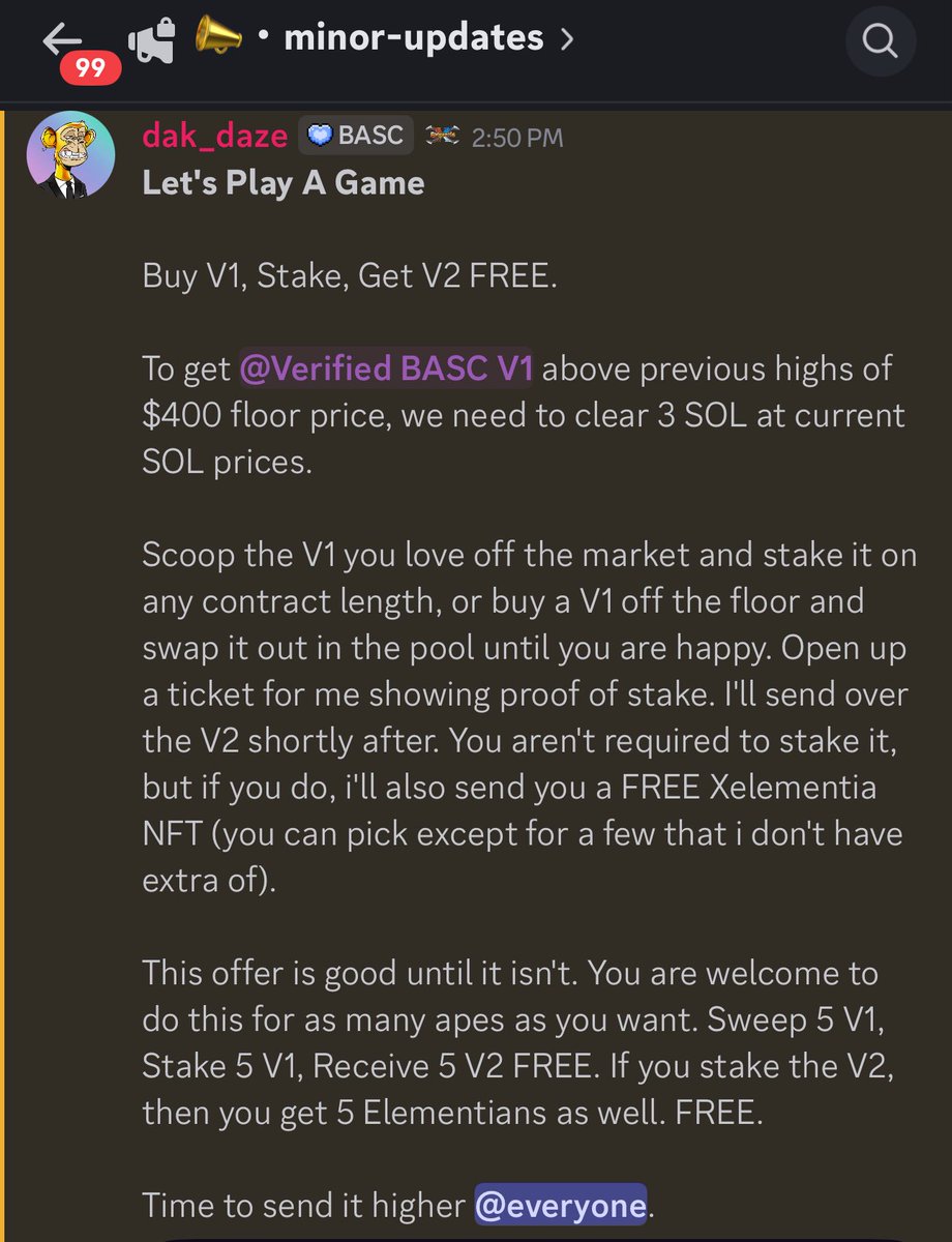 BoredApeSolClub's tweet image. BUY A V1 GET A V2 FREE 👀 $BASC