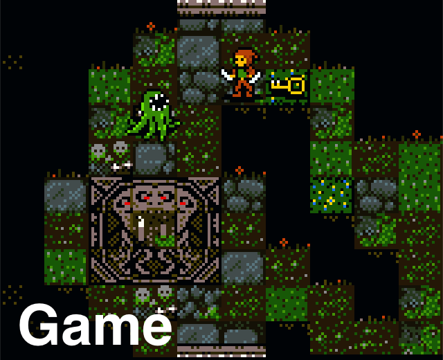 EGVroom's tweet image. For #ScreenshotSaturday let’s peep behind the curtains to see how Roguecraft DX’s 10x10 rooms made it to #GameBoy

The GameBoy screen is made from 8x8 pixel tiles.
(20→, 18↓)

A 10x10 grid of 8x8 px could work but it’d be tiny 👀
A 10x10 grid of 16x16 px is too large 😕

(1/3)