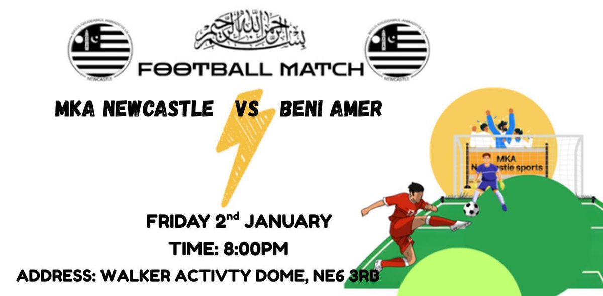 Alhamdulillah! Despite the cold conditions, MKA Newcastle went head-to-head with a local team yesterday, losing  7-5 in an intense match.
