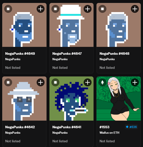 <a href="/_sxms/">SAM</a> Here's half my set:
Half #FreeMints
Half paid around 50 cents each

Love this #NftCreator!