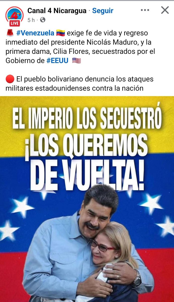¡Qué curioso! Piden lo que nunca han dado. Aún hay presos con más de dos años de no ser vistos bajo las cáceles sandinistas. A Maduro ya lo vimos en pantalón flojo y esposado, está vivo, pero llorando.