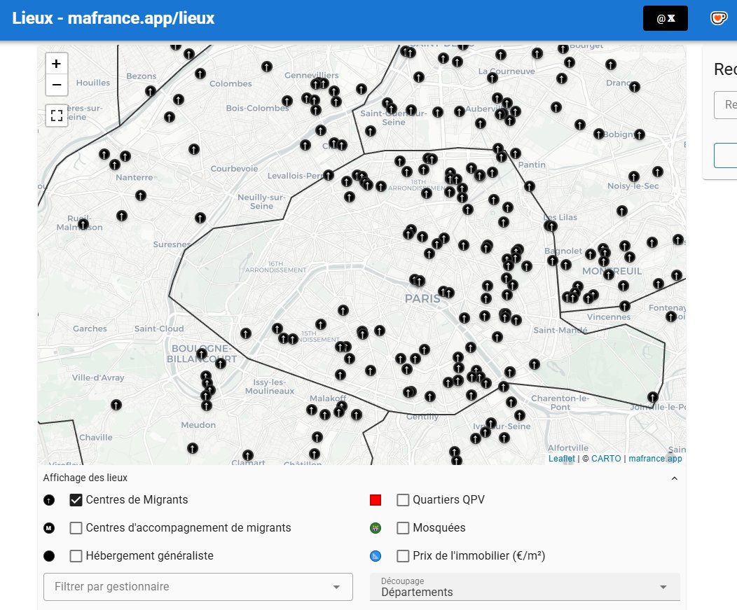 ou_va_ma_France's tweet image. Carte des centres de migrants à #Paris. Du délire.
Aux frais du contribuable bien sûr.