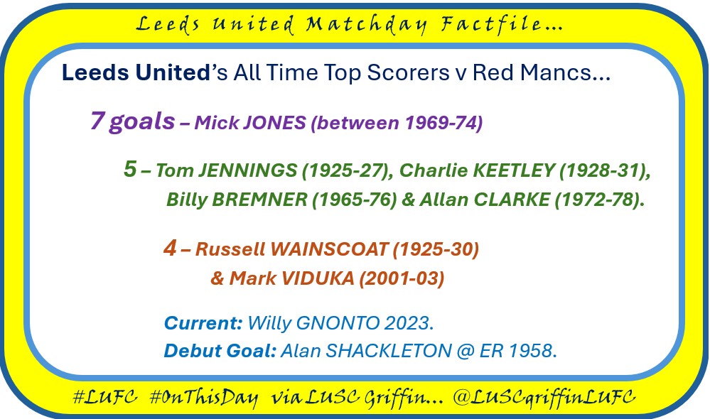 LUSCgriffinLUFC's tweet photo. Couple of years doing these #factfiles and I wasn't sure I could share this particular one with the adoring public... 🤪
But it's MATCHDAY EVE for the United of Leeds against them lot - and there's so much history between us!
Form: #lufc DDWDd #mufc WDLWD https://t.co/PJZ06iB9k9