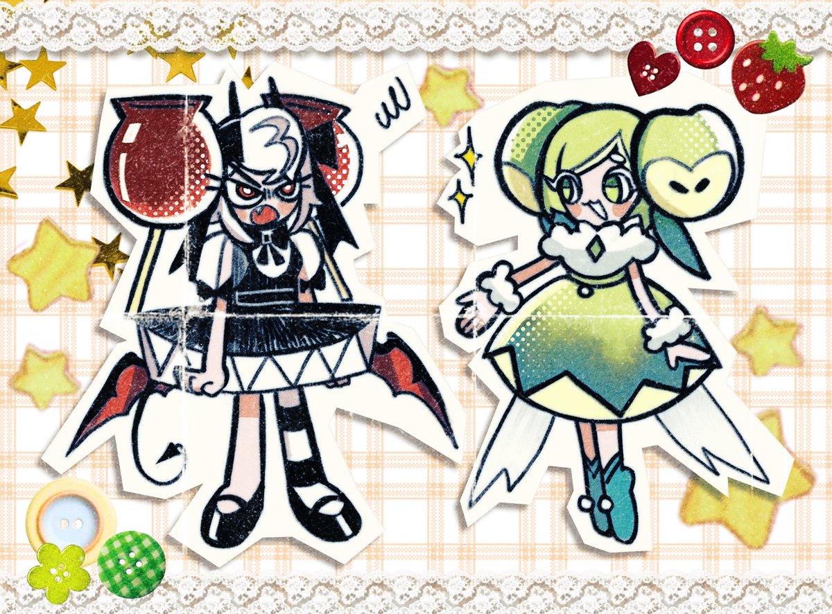 candy apple doodle with some brushes I'm testing out