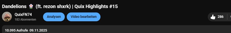 QuixFN74's tweet image. Thank you guys for the insane support. 

Didn’t expect it at all  

really appreciate every single one of you. 🤍

next Highlight is coming soon 🤫