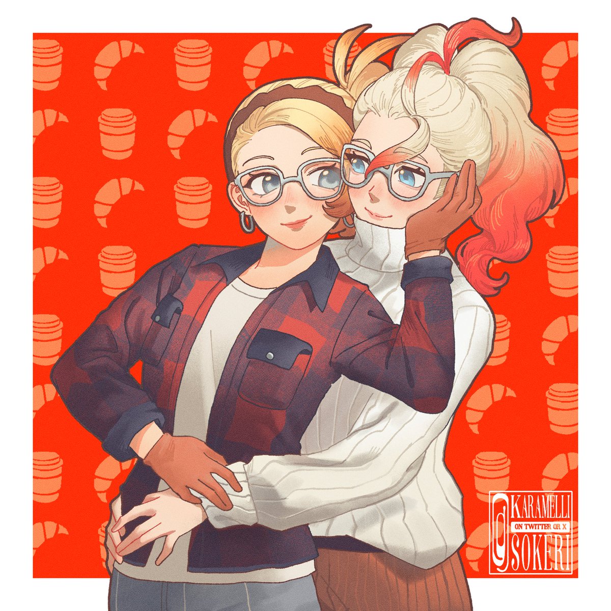 Nouveau_Cafe's tweet image. 🎨:"Now the holiday season has passed, starting to think we should do some more clothes shopping trips again soon..."
☕️:"I heard Anistar has some good shops, maybe we can go there during our next time off?"
🎨:"Sounds good!"
(🎨 is by the amazing @/karamellisokeri !!!)