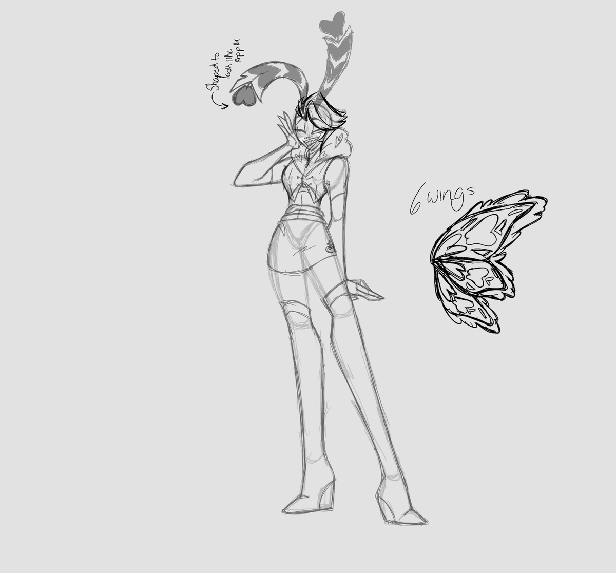 FizzyPop_0's tweet photo. Old Wip!
I donโt think Ive showed this before but hereโs a AppleMoth fankid! I hope this year I can get more into my fankid shenanigans
Feel free to make up HCs for em!
#AppleMoth #LuciferMorningstar #HazbinHotelValentino https://t.co/0LLaUBdiwM