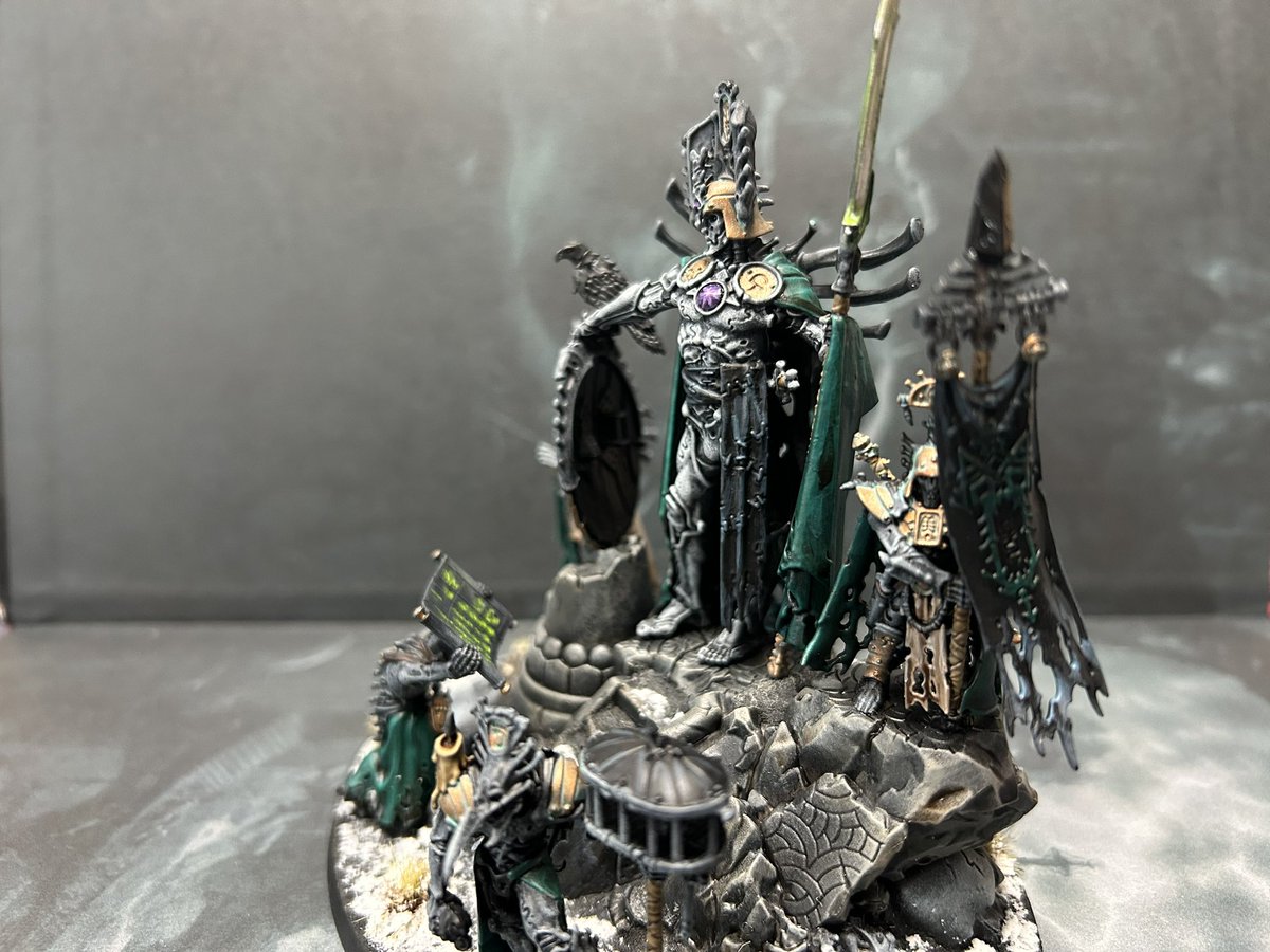 danwrightaos's tweet image. Finished up special k big bad kat today! Really cool model too work on! And now means I’ll be able to run a non Nagash OBR army