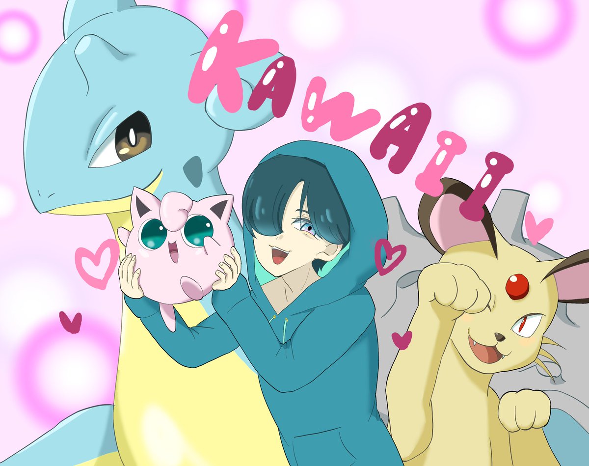 patopato_2's tweet photo. #ナポリの男たち
｢ポケモン初代4色対戦の旅｣イメージのファンアートです。shu3の可愛いパーティ https://t.co/GyBiQRJ14w