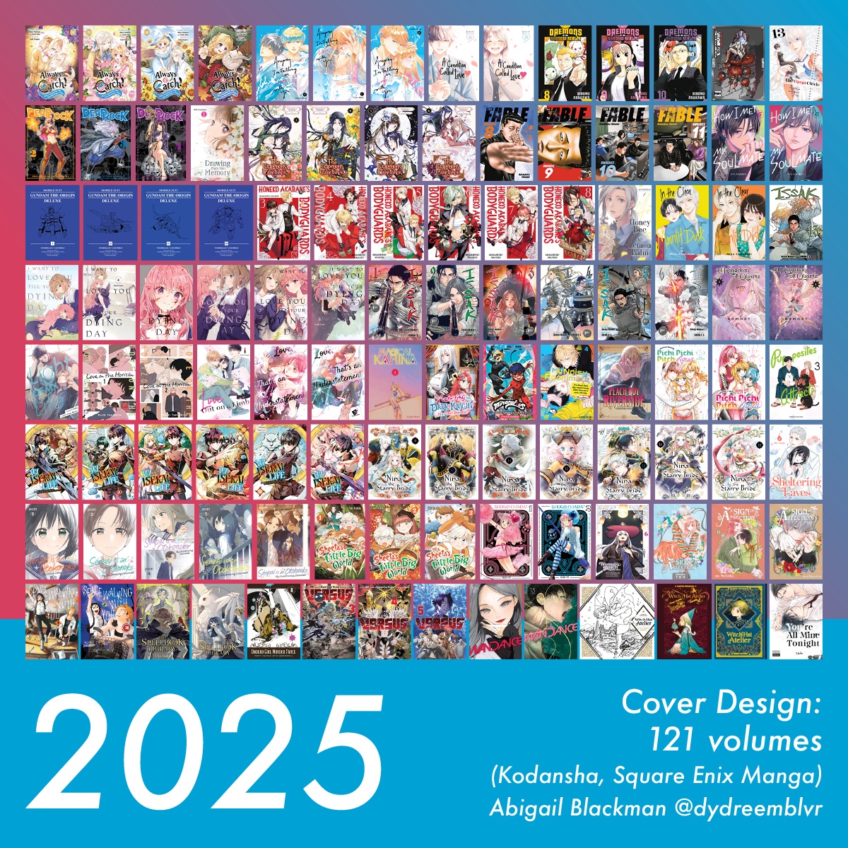 dydreemblvr's tweet photo. The 2025 roundup! Already excited for what 2026 has in store! https://t.co/Le6I9XjQ6q