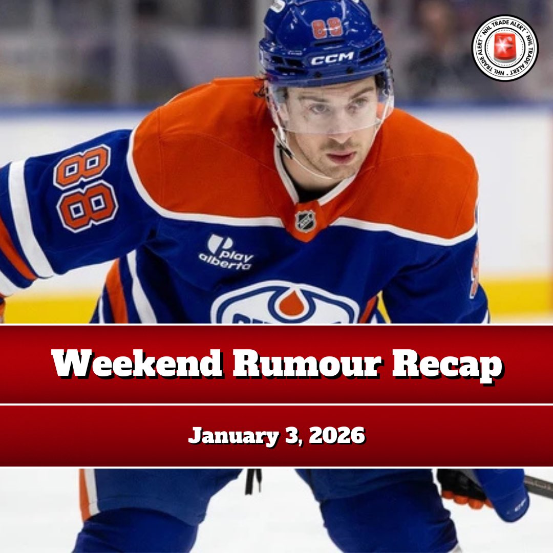 🚨Weekend Rumour Recap- Jan 3/26🚨

• Mangiapane on the trade block.
• NJ still looking to clear cap space, would make Mercer available for Top 6 scorer. (Pagnotta)
• Rasmus Andersson &amp; Calgary still not close on a new contract.
• Columbus will listen on UFA’s
#NHL