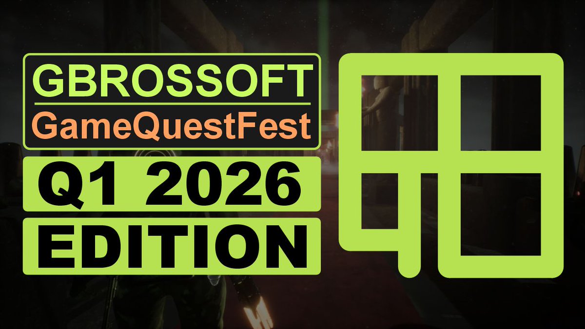A New Year. A New Challenge.
#GBROSSOFT GameQuest Fest Q1 2026 is live!
New objectives, &amp; a reason to return to the Realm of Tribulation.
Find out how to take part &amp; what’s up for grabs

👉 youtu.be/UDeBKAxEqiU

#GameQuestFest #IndieGames #SteamGame #GamingEvent #GiveawayAlert