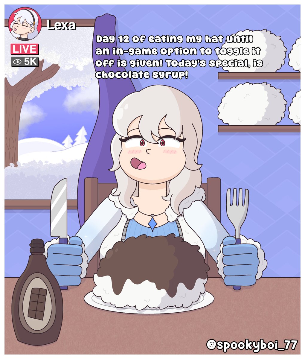 spookyboi_77's tweet image. Lexa is very serious about getting a no hat style as you can see 😭🩵

#FortniteArt #Lexa #AlpineLexa #Fortnite #FortnitePacificBreak #フォートナイトイラスト