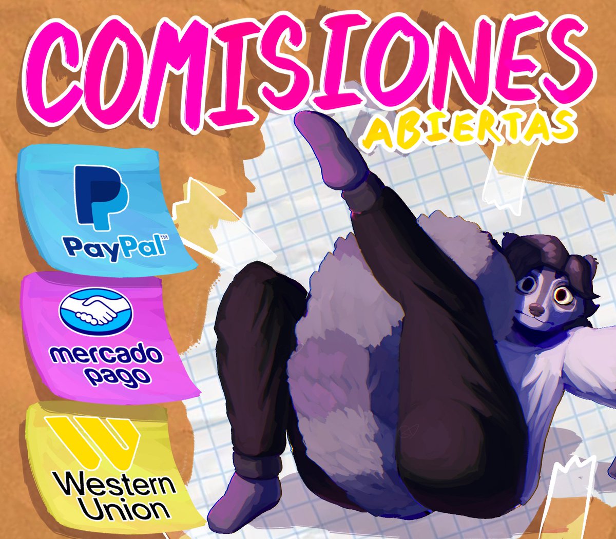 DJeiuno's tweet image. 🎉MY COMMISSIONS ARE FINALLY OPEN!!🎨

if you don't know what i do, i'm a SFW furry artist, check the thread for more info about the prices and my ToS :3