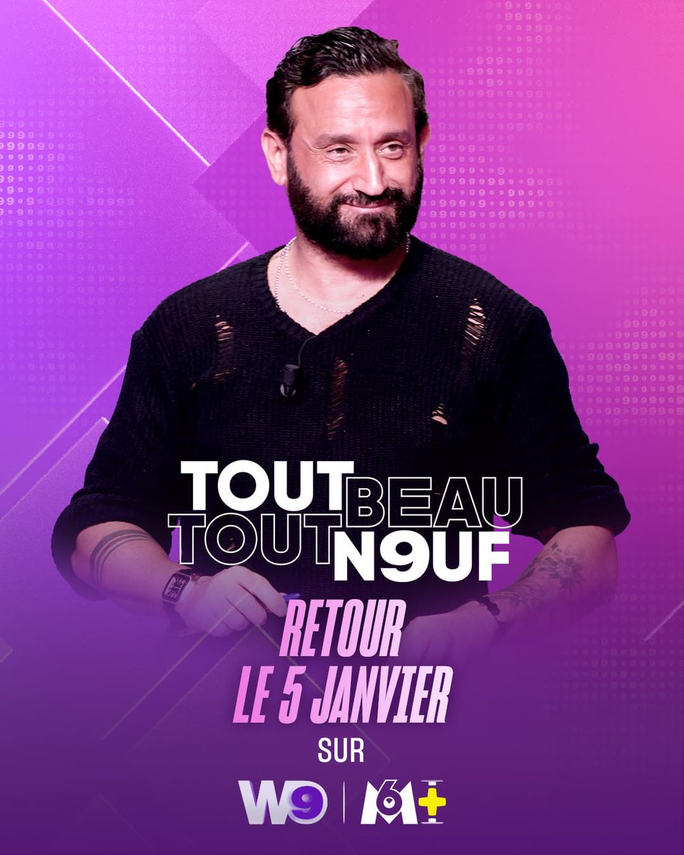 Cyrilhanouna's tweet image. Les chéris, je suis impatient de vous retrouver en direct lundi dès 18h45 sur @W9 ! On vous prépare un programme de folie avec les équipes de @TBT9_W9 🥰