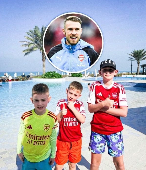 GunnerLoulou's tweet photo. The Ramsey bunch! 
Once a Gooner always a Gooner https://t.co/xZVCUvBTwa