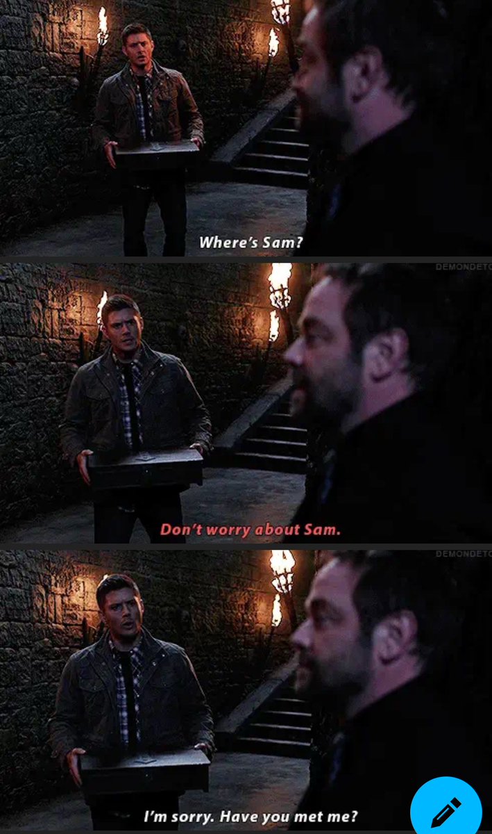 ghostlycrowns's tweet image. you want to introduce someone to supernatural? show them this pic.