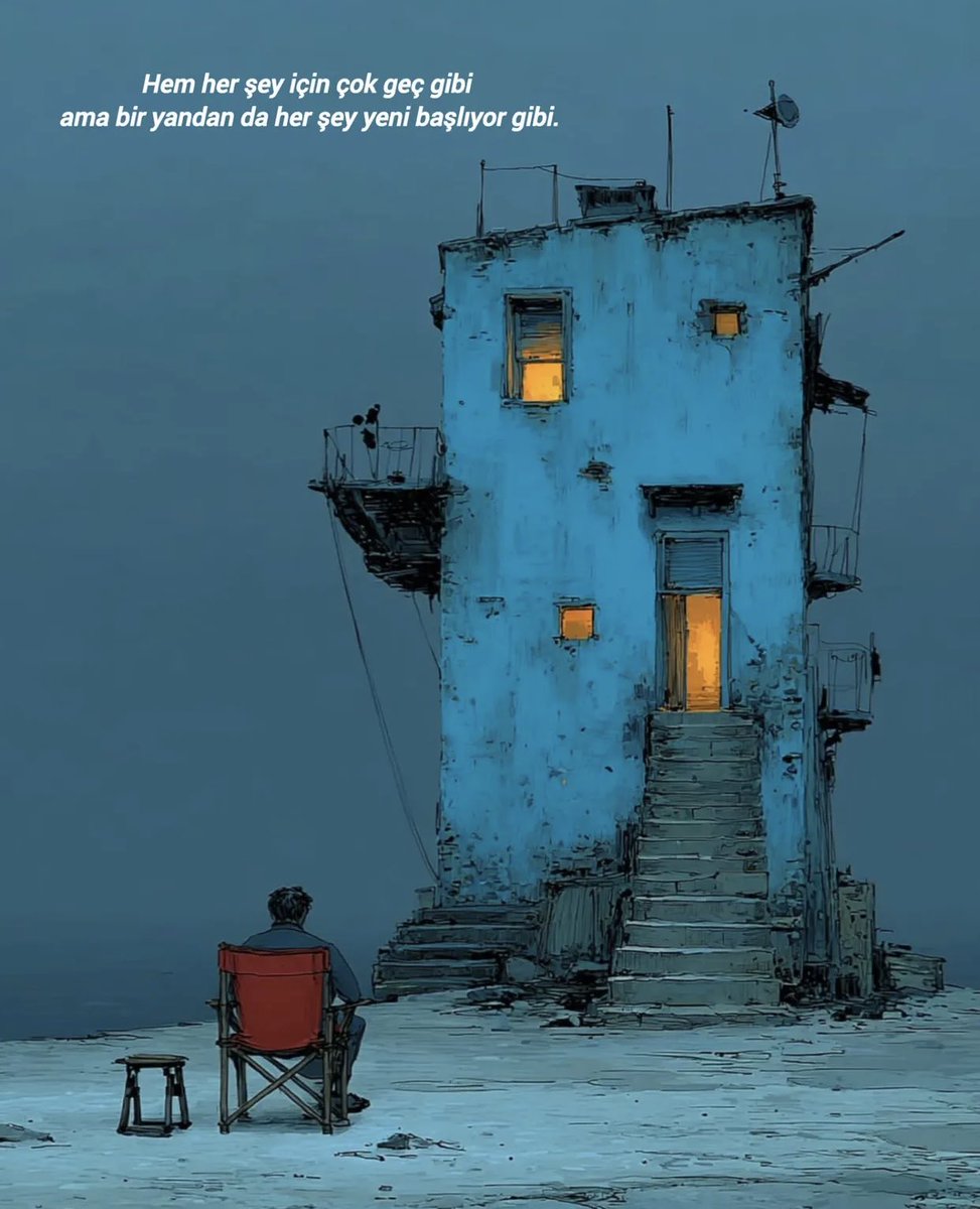 Hem her şey için çok geç gibi, ama bir yandan da her şey yeni başlıyor gibi.