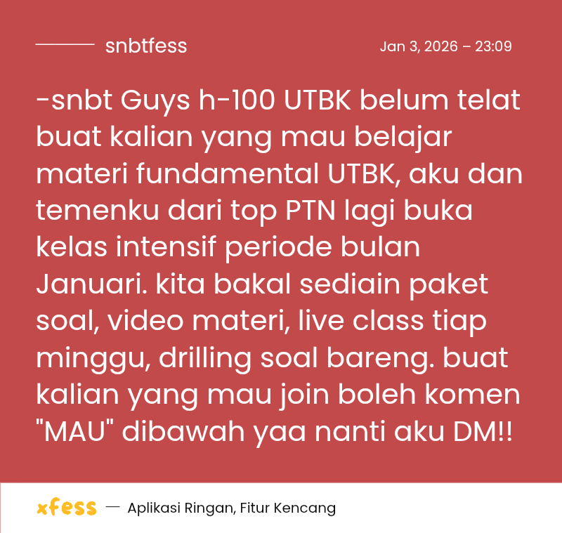 SNBTFESS || SNBP - UTBK tweet media