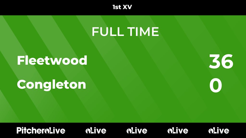 FULL TIME: Fleetwood 36 - 0 Congleton 
After 40 mins Congleton conceded
fleetwoodrugby.com/teams/3197/mat…