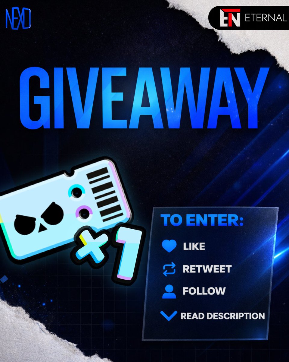 Nexo_Esports_'s tweet image. Happy new years + 1 Year Nexo.🥳

To celebrate, we are hosting a BP+ giveaway with @etn_eternal  💰

To win:
✔️ Follow @etn_eternal and @Nexo_Esports_ 
❤️ like
🔁Retweet
🤝Tag 2 friends

A winner will be selected on January 10th

Enjoyyy