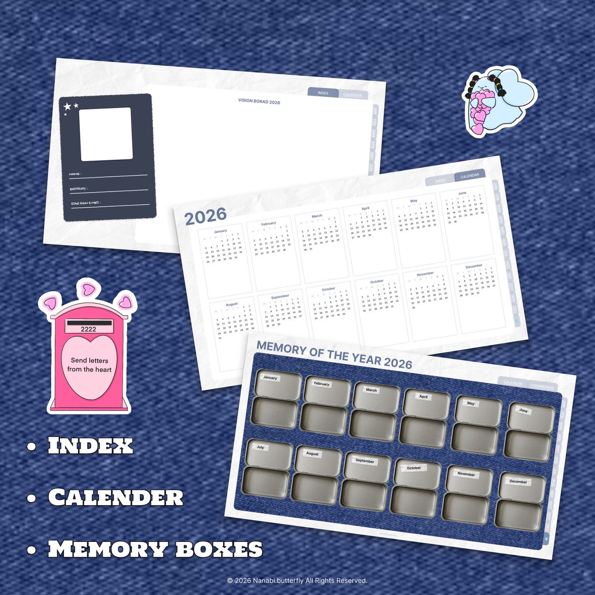 nanabibutterfly's tweet photo. สวัสดีปีใหม่ 🤍✨
Digital Planner 2026 เล่มนี้เป็นของขวัญที่ตั้งใจทำ ต่อยอดจากแพลนเนอร์เล่มแรกในปี 2023 หวังว่าจะเป็นพื้นที่สำหรับบันทึกความทรงจำและความสุขตลอดปีและขอให้ปี 2026 เต็มไปด้วยความหมายนะคะ🌱🦋

Download link: https://t.co/cWBuFWYdEU

#digitalplanner #แจกแพลนเนอร์ https://t.co/JmXOjTHVK0