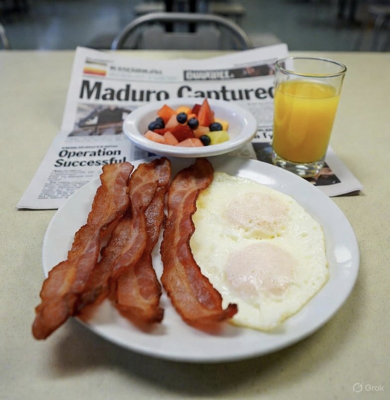 m4ag0o's tweet photo. "Maduro Express: da cama pro café da manhã yankee" 🇺🇸🇻🇪😂
Os caras invadiram de madrugada, sequestraram o ditador + esposa e voltaram pra casa a tempo do breakfast. https://t.co/wC6ZPbDpLL
