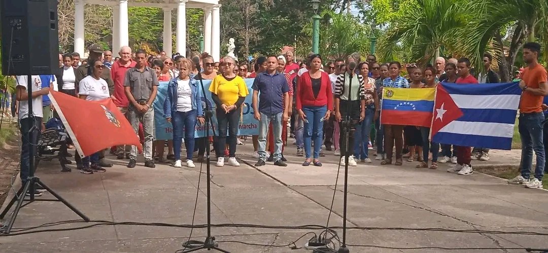 #Ahora, #MunicipioMediaLuna, Acto de apoyo a la República Bolivariana de Venezuela y a su presidente constitucional Nicolás Maduro Moros.