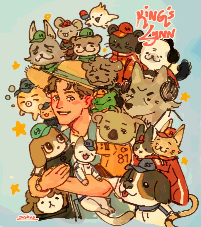 theereboseffect's tweet image. george russell tries out the farmer lifestyle!