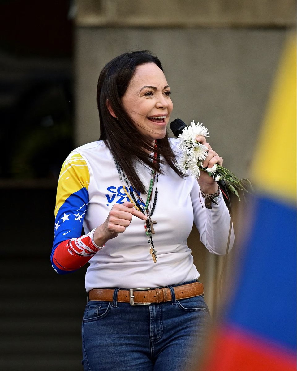 AFpost's tweet image. The opposition leader poised to succeed Maduro, Maria Corina Machado, is a fervent Zionist who has pledged to move Venezuela’s embassy in Israel to Jerusalem.

Follow: @AFpost