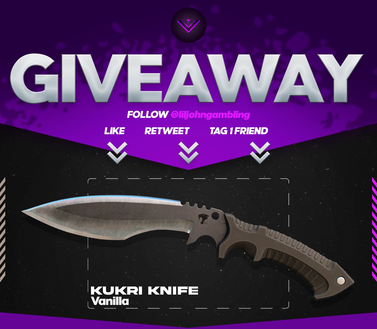 JohnCS's tweet photo. 🔪Kukri Knife Vanilla ($90)🔪

Like my newest video - https://t.co/grUmPjD0E6 🔥
Like, RT, And Follow @johncs -🤠
Do the steps necessary somewhere in the video✅

Winner gets paid in 7 days, 55% of the value in ETH or 100% of the value in CSGOROLL coins🪙 https://t.co/umItI0EZKZ