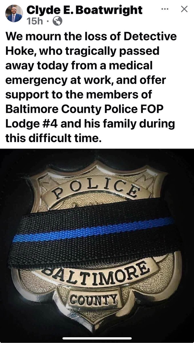Baltimore City FOP tweet media
