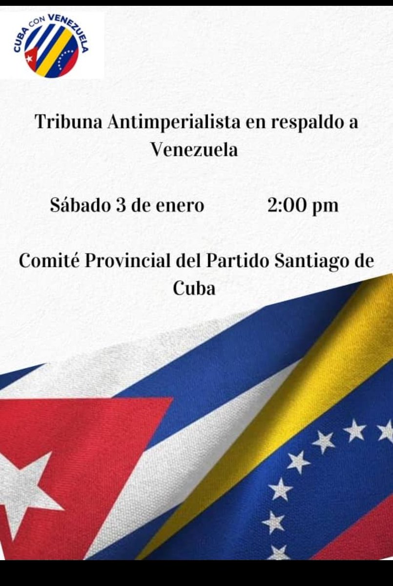 UJC empresa Cárnica Santiago de Cuba 🇨🇺 presente hoy en solidaridad con el hermano pueblo de Venezuela #Cuba está con Venezuela #