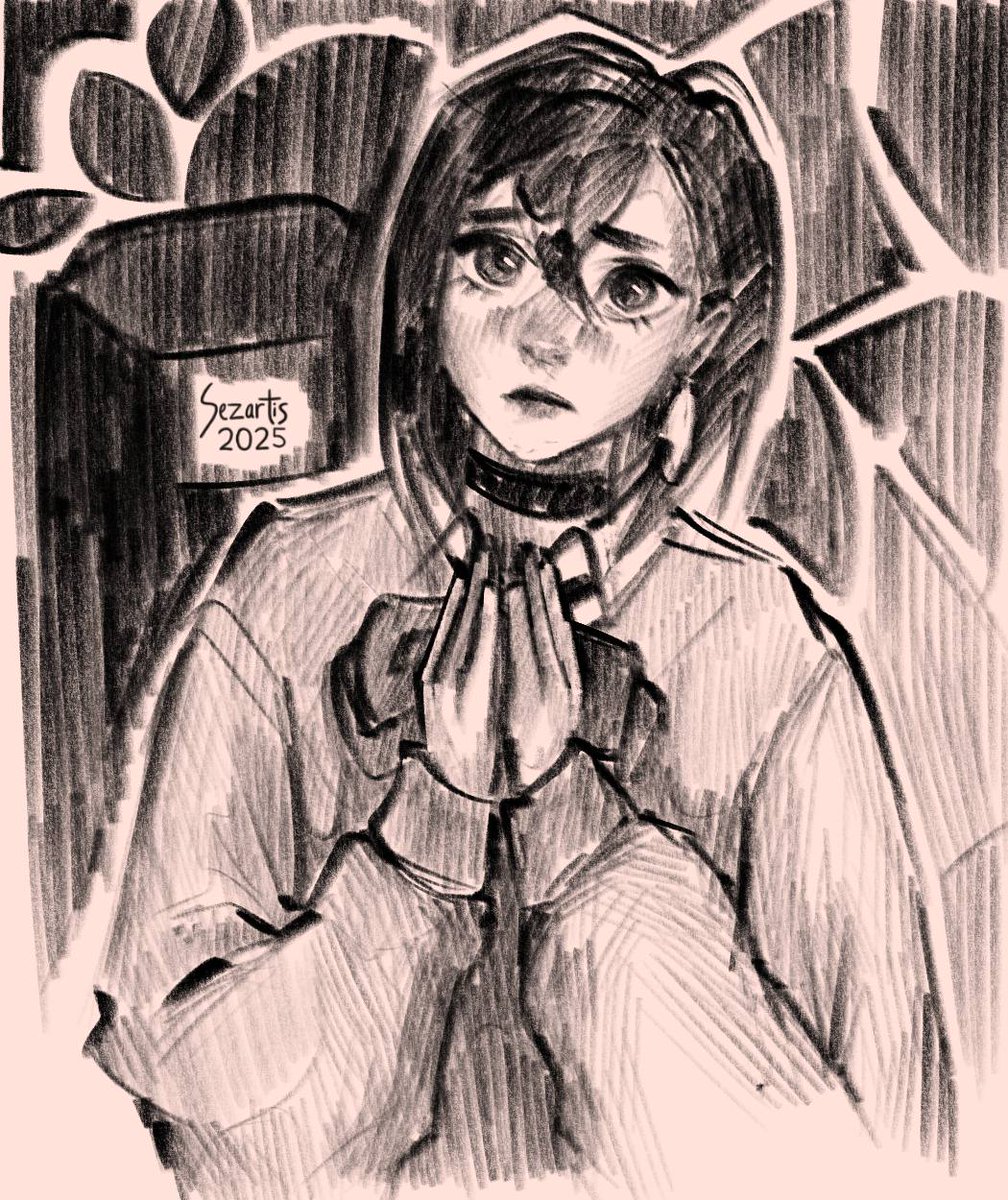 Sezartis's tweet image. #momoayase #Dandadan #portrait #digitalart #artistsonx #sketch