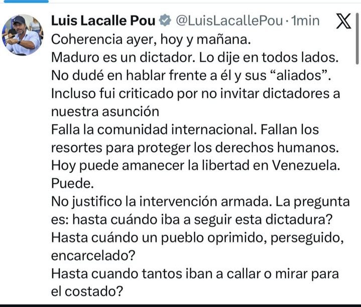 Por favor, volvé. 
<a href="/LuisLacallePou/">Luis Lacalle Pou</a>