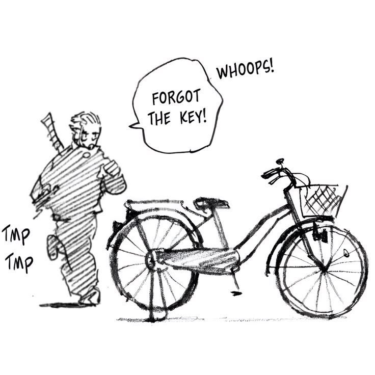 ชีวิตนี้กาคุน่าจะกลัวอยู่สองอย่างอะ
1. ปู่
2. จักรยานหาย