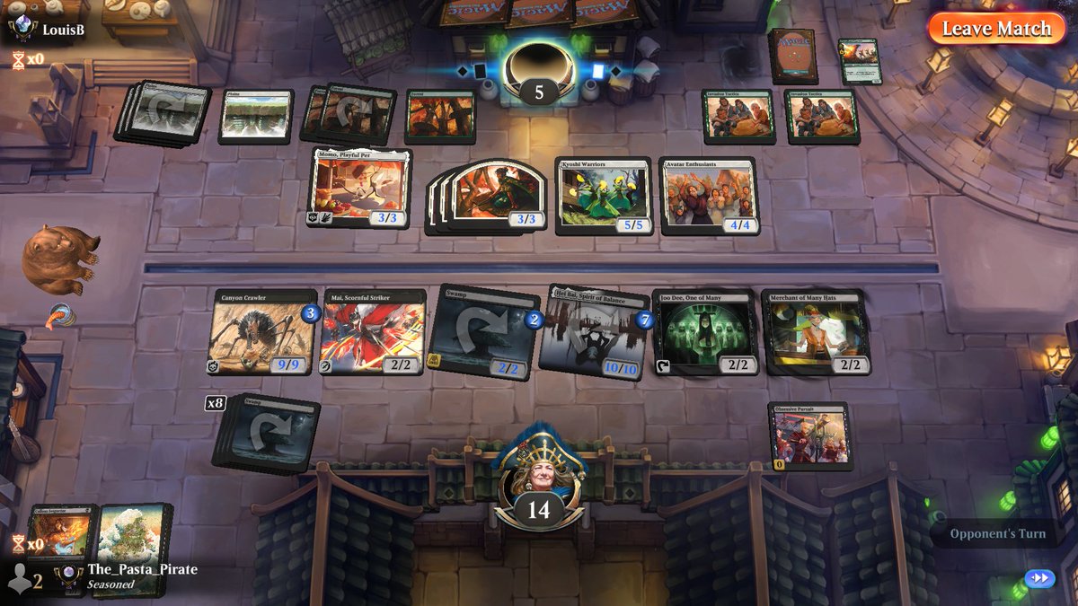 ThePastaPirate's tweet image. ☠️🏆Mono Black🏆☠️

1) 1x Mai/Pursuit: deck's only rares

2) 2x Sold Out: clean answer for opposing bombs

3) 3x Inspector/Precision: deck's main core

4) 16 lands hit the sweet spot

5) Pursuit stole this trophy

Draft: 17lands.com/draft/bd5f3354…

Games: 17lands.com/details/bd5f33…