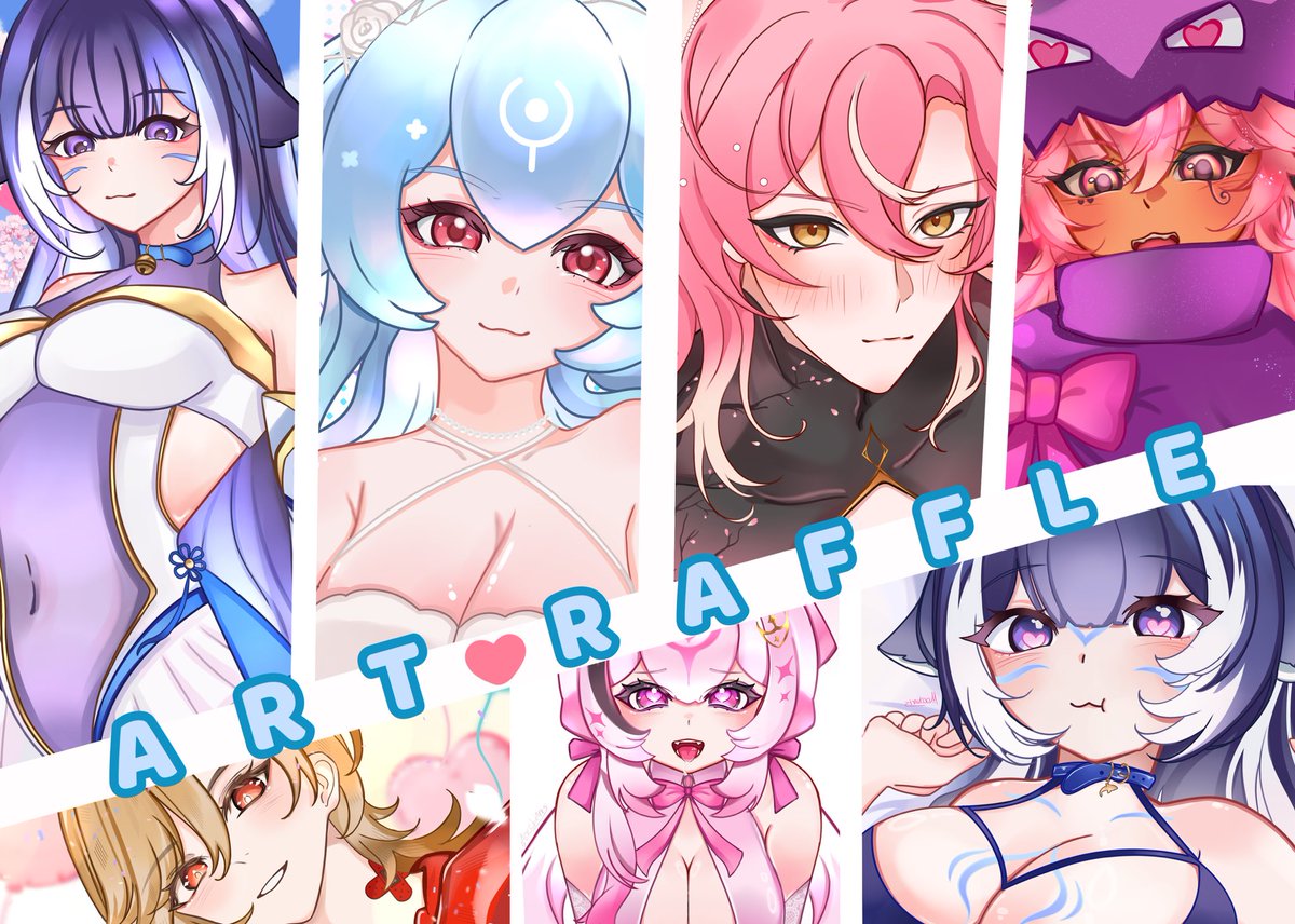 ₊˚‧︵‿₊୨ᰔART RAFFLE!ᰔ୧₊‿︵‧˚₊
:
NEED EXAMPLES FOR A VALENTINE YCH (My style shown in image!)
:
₊ ⊹ . ݁ ⟡ How to enter. ݁⟡ ݁ . ⊹ ₊ 
⤷  1. Repost
⤷  2. Like
⤷  3. Follow
⤷  4. SHARE UR REF IN COMMENTS 🩷
:
Boosts appreciated!
:
#artraffle #Fanarts #GIVEAWAY