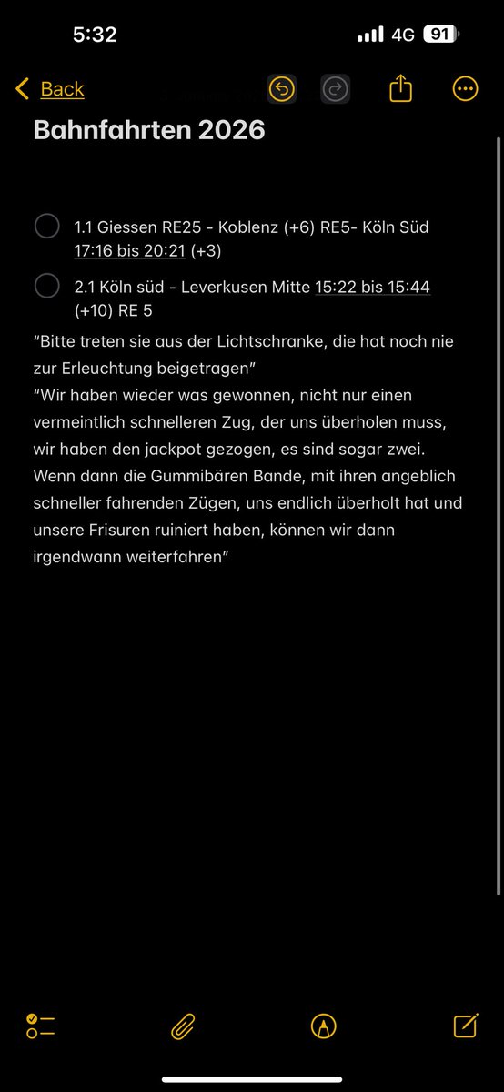 Ich befürchte die Bahndurchsage kann dieses Jahr nicht mehr überboten werden