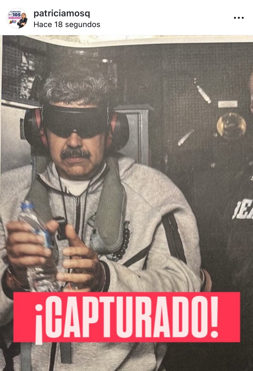 🇨🇴🇻🇪Una imagen para la historia: Nicolás Maduro, capturado.

Ese debe ser el destino de todos los enemigos de la libertad y la democracia.